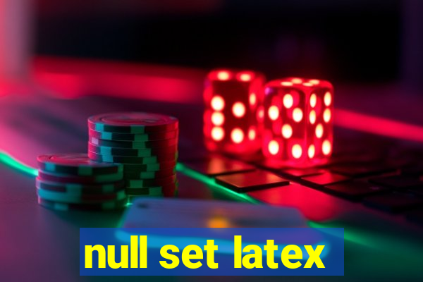 null set latex